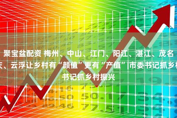 聚宝盆配资 梅州、中山、江门、阳江、湛江、茂名、肇庆、云浮让乡村有“颜值”更有“产值”|市委书记抓乡村振兴