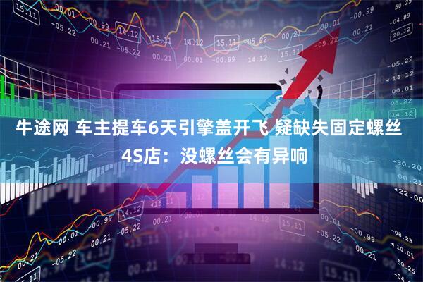 牛途网 车主提车6天引擎盖开飞 疑缺失固定螺丝  4S店：没螺丝会有异响